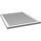 Ekena Millwork Vertical Surface Mount PVC Gable Vent: Functional, w/ 2"W x 1-1/2"P Brickmould Frame, 28"W x 34"H GVPVE28X3402SF - alternate 4